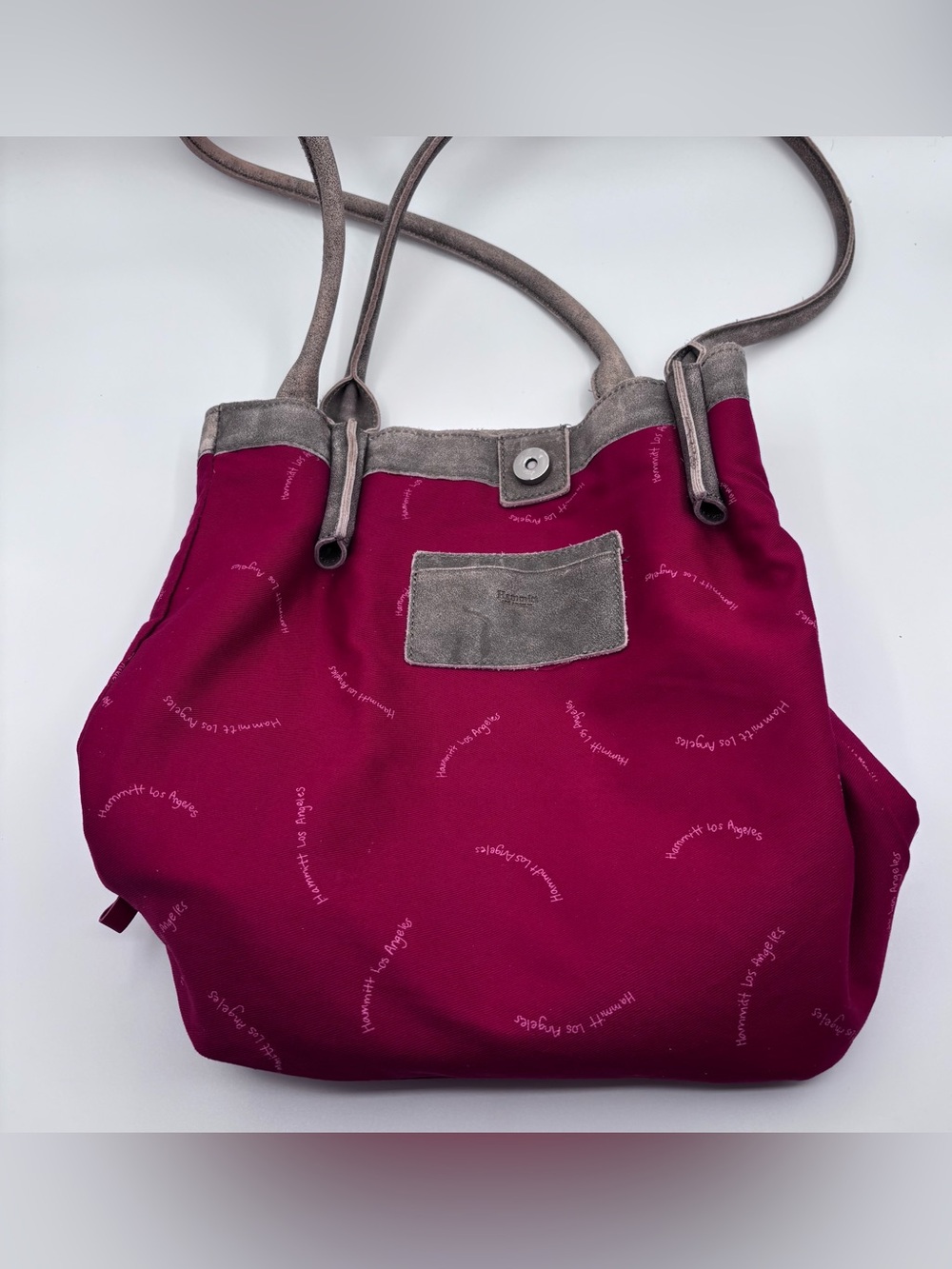 Hammitt | Leather Oliver Tote Bag Purse | Pewter with Silver Hardware - Picture 16 of 16